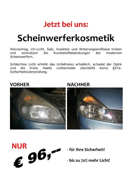 Scheinwerferkosmetik